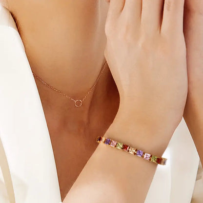 Multicolor Stoned Bracelet | Stöd Bröstcancer