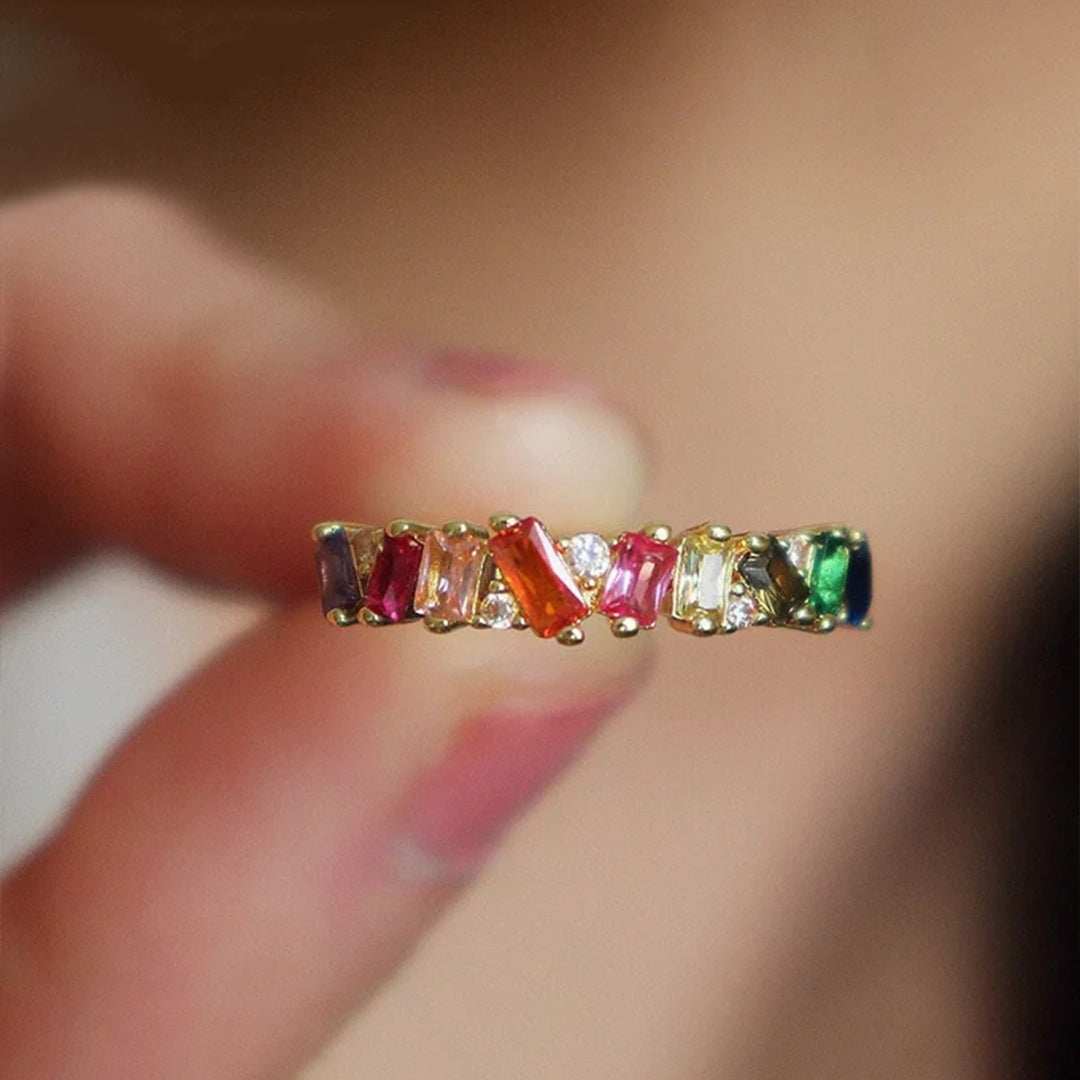 Colorful Crystal Ring | Stöd Bröstcancer