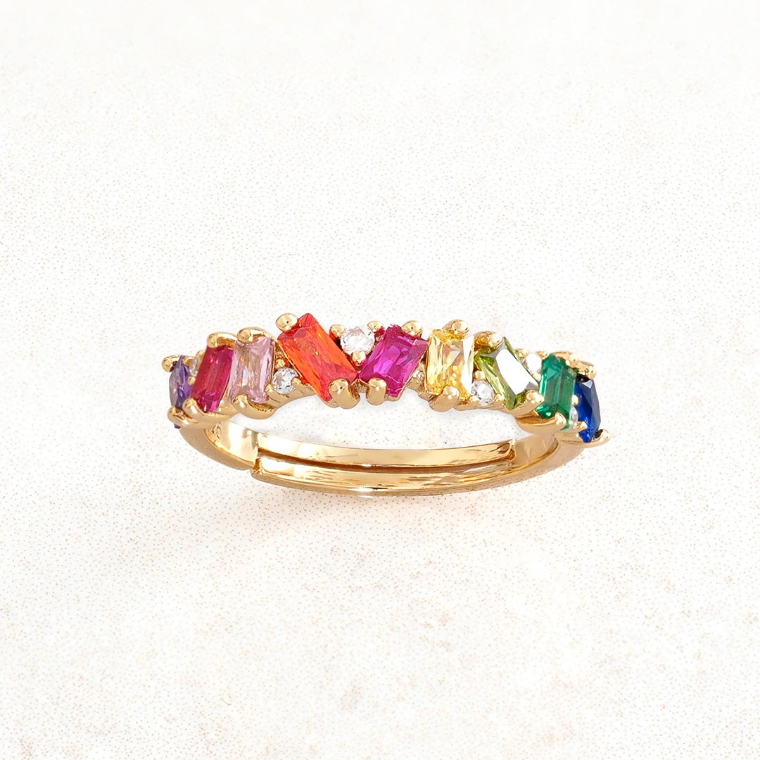 Colorful Crystal Ring | Stöd Bröstcancer