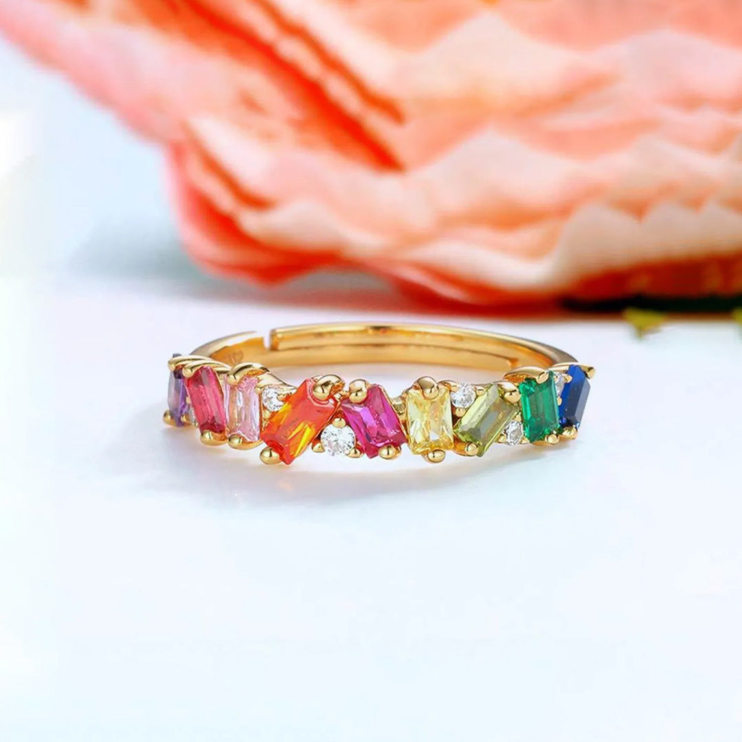 Colorful Crystal Ring | Stöd Bröstcancer