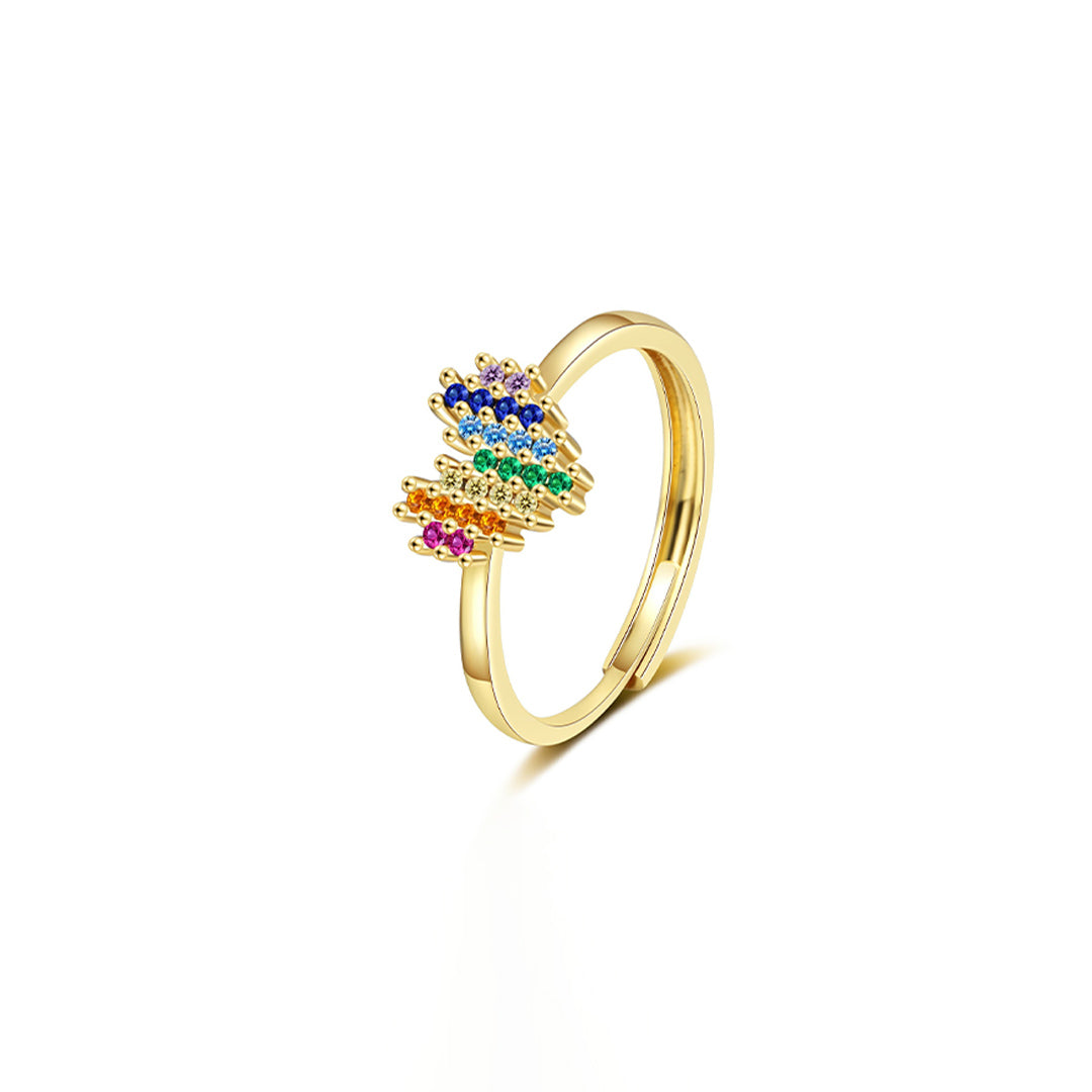 Heart Rainbow Ring | Stöd bröstcancer