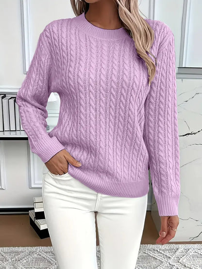 Embossed Patterned Sweater | Stöd Bröstcancer