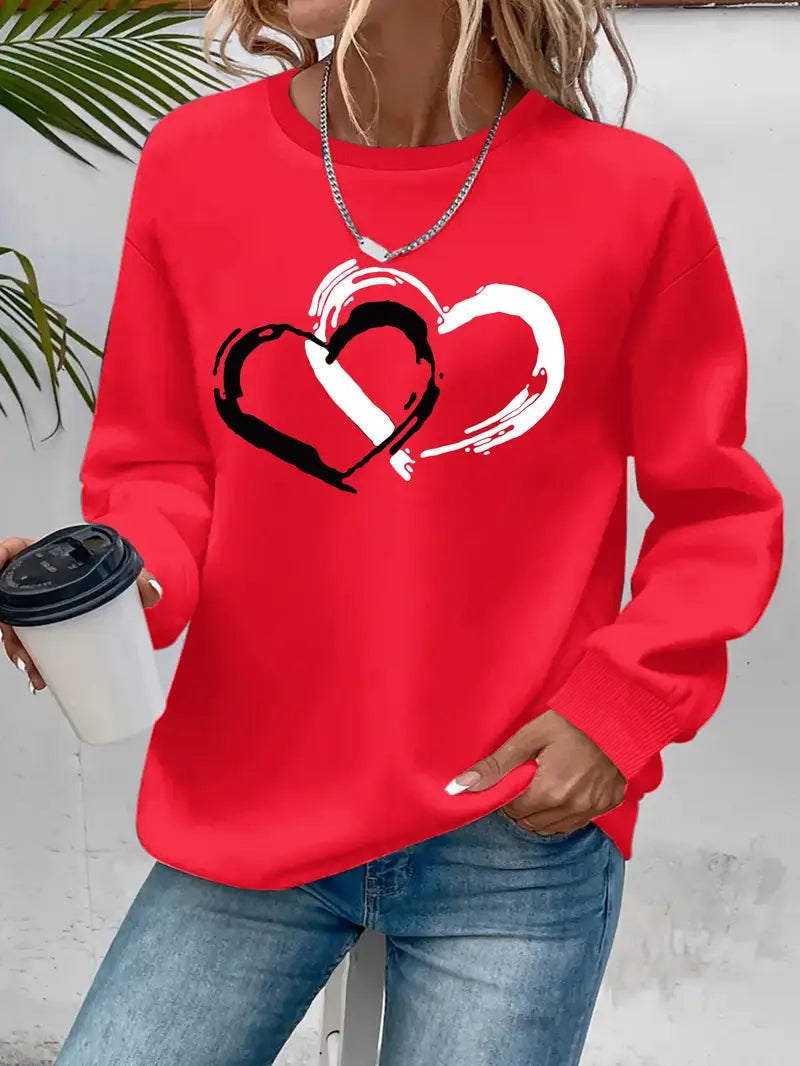 Intertwined Heart Sweatshirt | Stöd bröstcancer