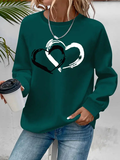 Intertwined Heart Sweatshirt | Stöd bröstcancer