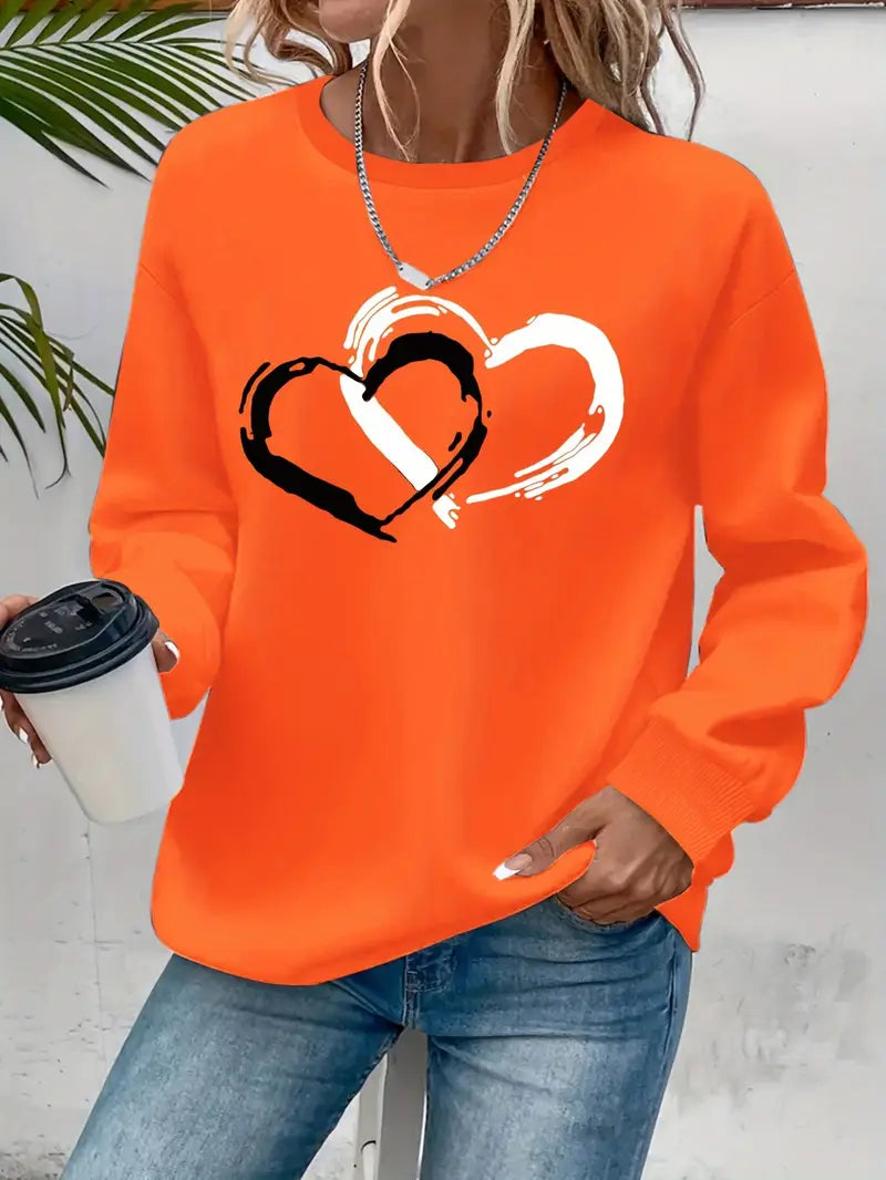 Intertwined Heart Sweatshirt | Stöd bröstcancer