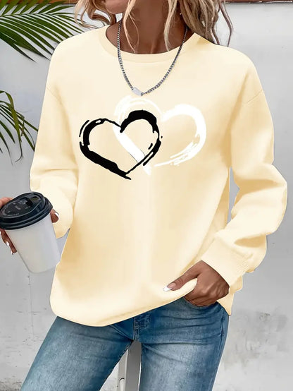 Intertwined Heart Sweatshirt | Stöd bröstcancer