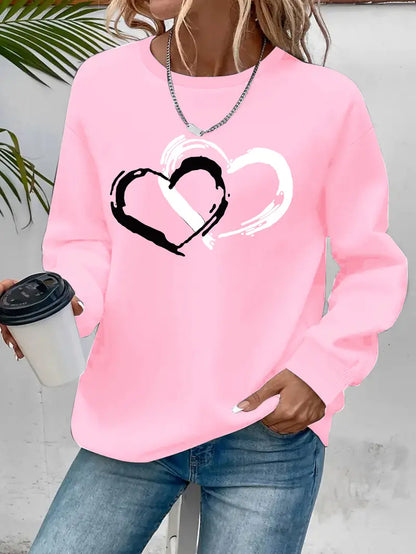 Intertwined Heart Sweatshirt | Stöd bröstcancer