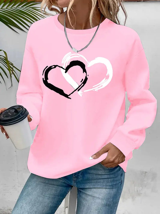 Intertwined Heart Sweatshirt | Stöd bröstcancer