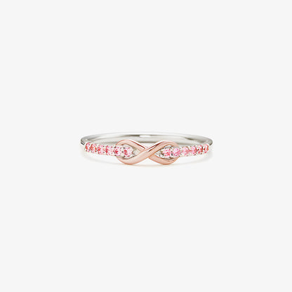 Pink Infinity Diamond Ring | Stöd Bröstcancer